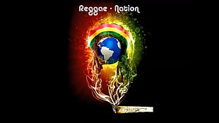 Reggae Nation illustration screenshot, Reggae, smoke, nations, reggae nation