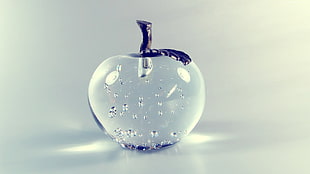 crystal apple fruit design with white background