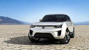 white and black Honda CR-V SUV, SsangYoung XIV-2, car, concept cars HD wallpaper