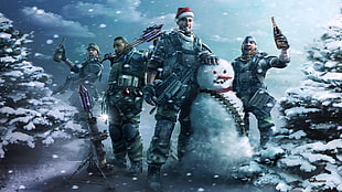 Christmas game digital wallpaper