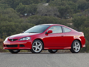 red Acura Integra coupe