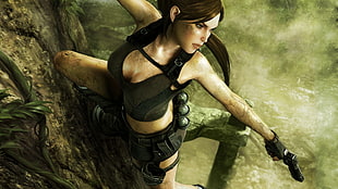 Tomb Raider Lara Croft illustration, Tomb Raider, Lara Croft, video games, artwork HD wallpaper