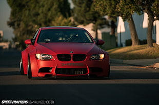 red and black car stereo, BMW, BMW E92, BMW E92 M3, LB Performance HD wallpaper