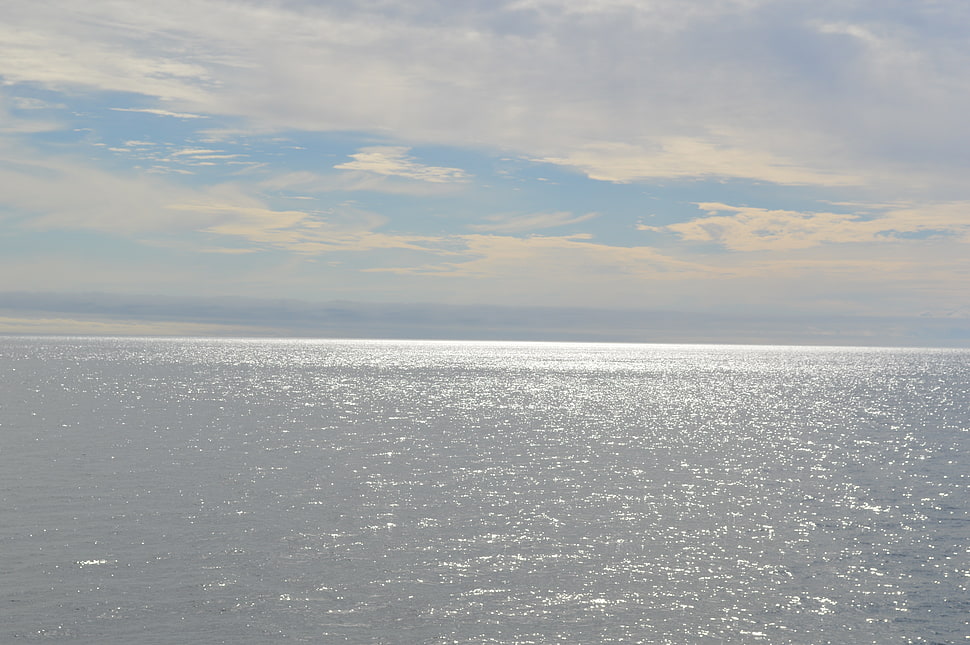 sea, water, coast, Canada, clouds HD wallpaper