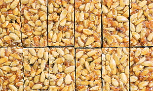tile of caramelized peanuts