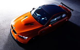 orange BMW coupe, car, sports car, BMW, BMW M3 