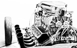 Chevrolet car engine, engines, motors, technology, engine exhaust HD wallpaper