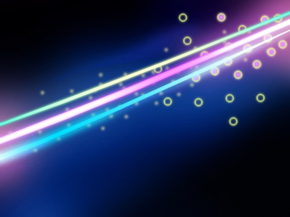 white, red, and blue laser poster HD wallpaper