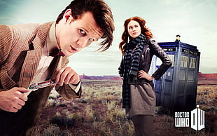 Doctor Who poster, Doctor Who, Matt Smith, Karen Gillan, Amy Pond HD wallpaper