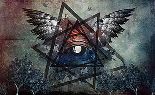 eye of providence painting HD wallpaper