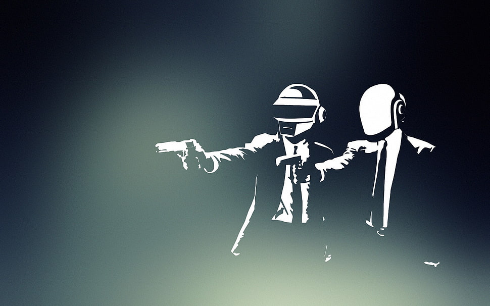 Pulp Finction illustration, Daft Punk, Pulp Fiction HD wallpaper