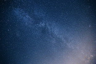 starry blue sky during night time