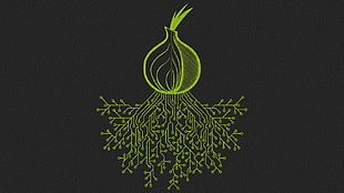 green onion logo, tor, onion, internet, digital art HD wallpaper