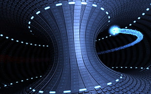 round black digital wallpaper