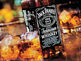 Jack Daniel's bottle, alcohol, bottles, Jack Daniel's