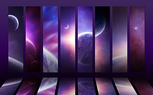 universe wall art, space, galaxy, digital art HD wallpaper