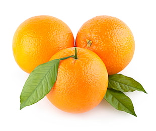 three orange fruits HD wallpaper