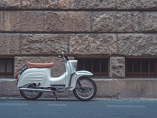 silver motor scooter, Moped, Scooter, Transport HD wallpaper