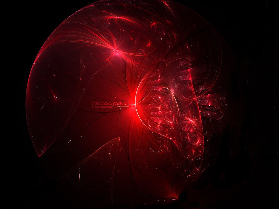 red light fixture, abstract HD wallpaper