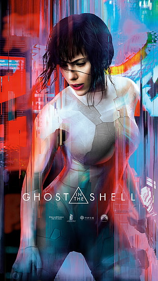 Ghost In The Shell wallpaper, Scarlett Johansson, movies, Kusanagi Motoko, portrait display