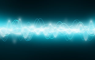 blue digital wallpaper
