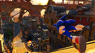 Sonic the Hedgehog digital wallpaper
