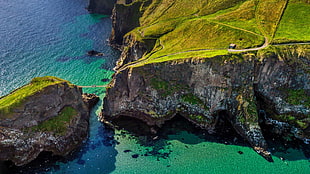 aerial photography of island, Ireland