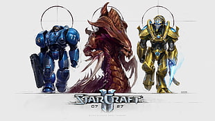 StatCraft digital wallpaper, Starcraft II, video games