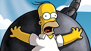 The Simpson Homer illustration HD wallpaper
