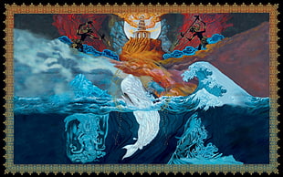 painting of deities, Mastodon, artwork
