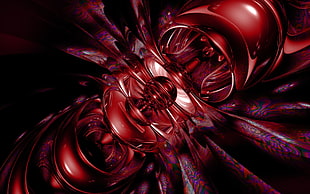 red and black abstract illustration
