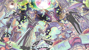 One Piece digital wallpaper, One Piece, Sanji, Roronoa Zoro, Monkey D. Luffy