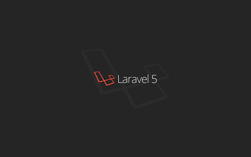 Laravel 5 text overlay with black background, Laravel, simple, code, programming HD wallpaper