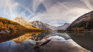 body of water, nature, reflection, mountains, mountain pass HD wallpaper