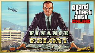 men's black dress shirt, money, The Boss, Grand Theft Auto Online, Grand Theft Auto V HD wallpaper
