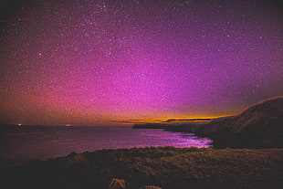 Moai, Night, Starry sky, Stars