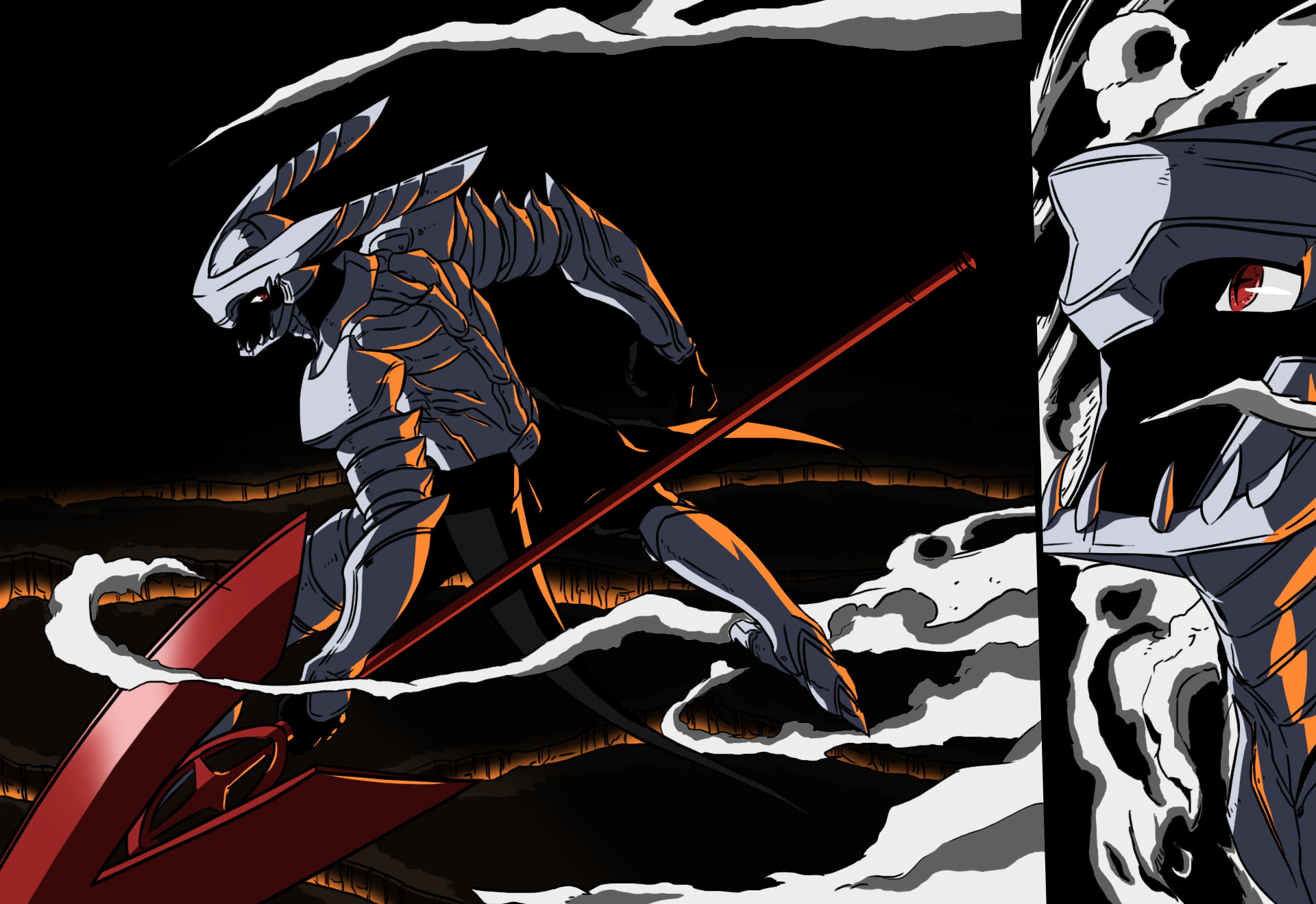 monster holding sword illustration, Akame ga Kill!, Takumi, Tatsumi (Akame ga Kill!), Incursio