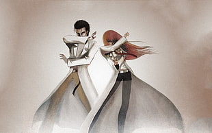 two anime characters dancing HD wallpaper