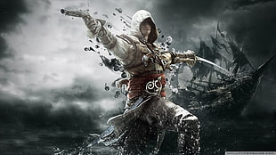 Assassin's Creed illustration, Assassin's Creed HD wallpaper