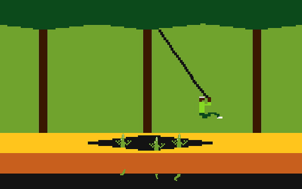 game application, Pitfall, video games, Atari, retro games HD wallpaper