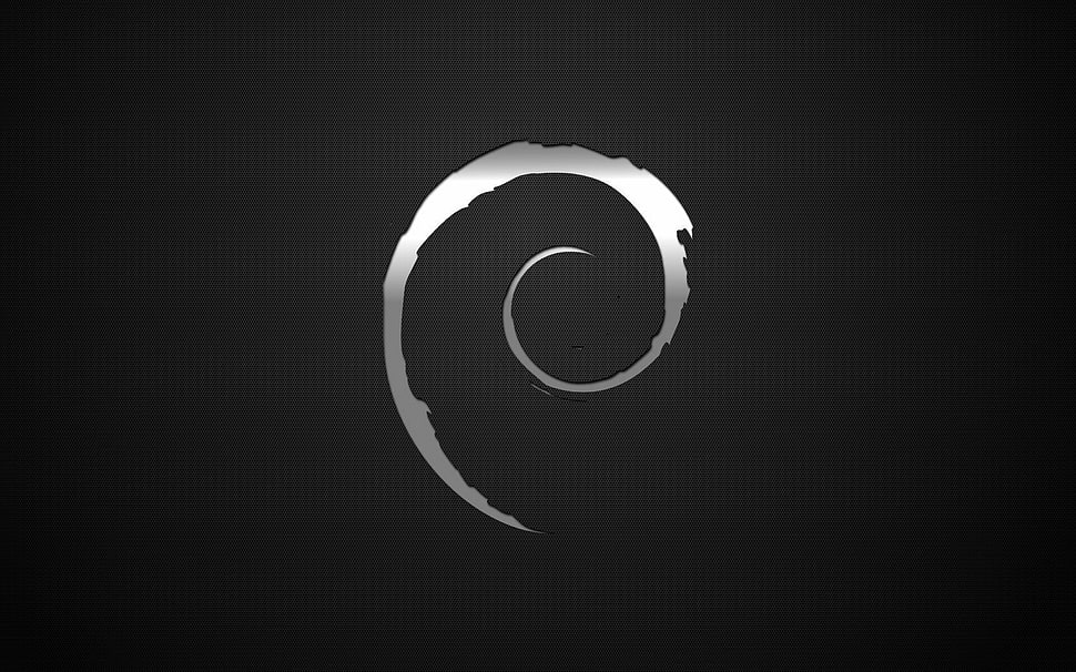 gray swirl logo HD wallpaper