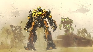Transformer Bumblebee illustration, Transformers, Bumblebee