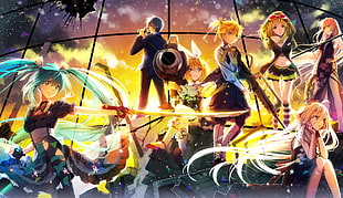 vocaloid wallpaper, Vocaloid, Hatsune Miku, Kaito, Kagamine Len HD wallpaper
