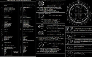 black and white diagram, mathematics, trigonometry HD wallpaper