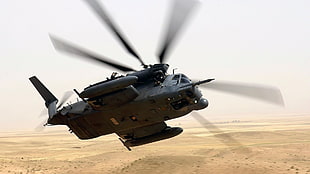 black military helicopter photo