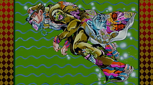 man poster, JoJo's Bizarre Adventure: Stardust Crusaders, Jorato Kujo HD wallpaper