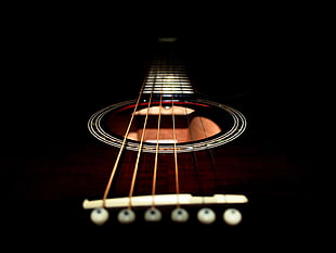 brown acoustic guitar, guitar HD wallpaper