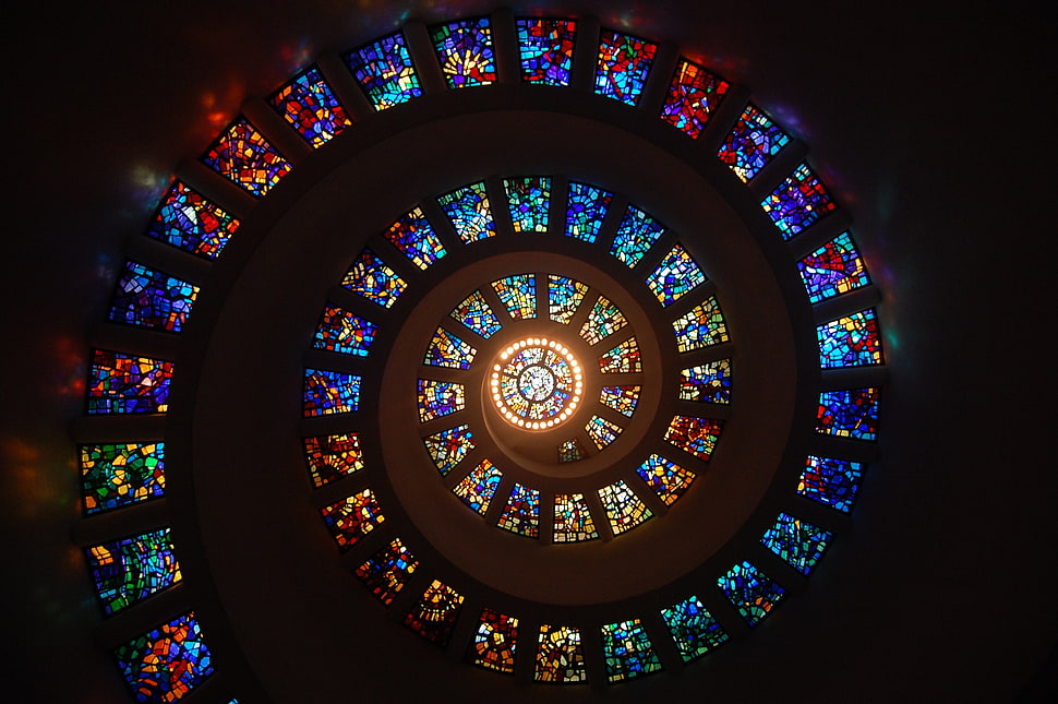 spiral   wall art HD wallpaper