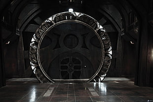 black marble tile flooring, Stargate Universe, Stargate, photography, science fiction
