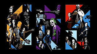 Batman characters illustration HD wallpaper
